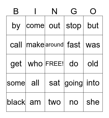 PP III Bingo Card