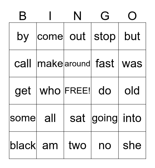 PP III Bingo Card