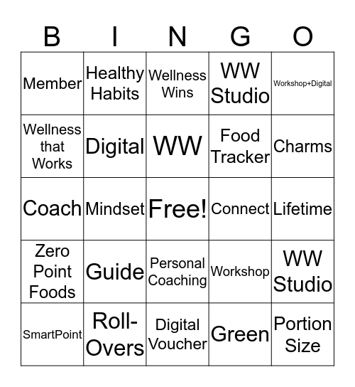 Customer Service Week Bingo Card