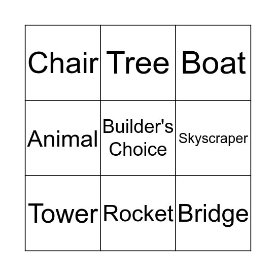 Building Bingo Card