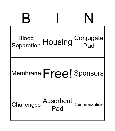 ALFC Bingo Card