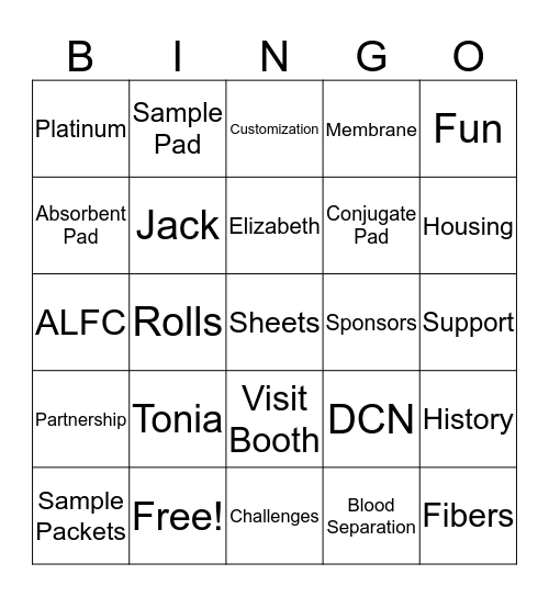 ALFC Bingo Card