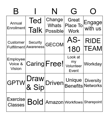 Yammer could help get you up to speed this week! Bingo Card