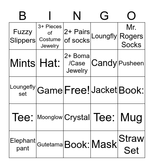 October Bingo!! Bingo Card