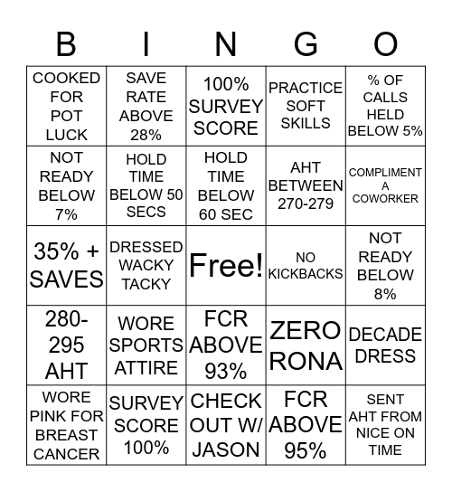 CS WEEK BINGO!  Bingo Card