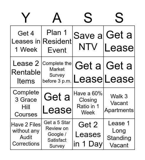 Can Plant - Leasing Bingo Card