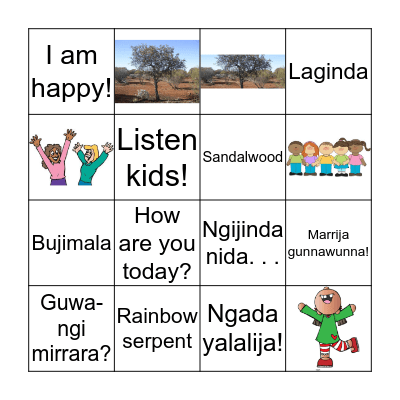 Gangalidda Bingo Card