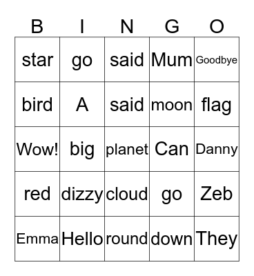 Bingo Card