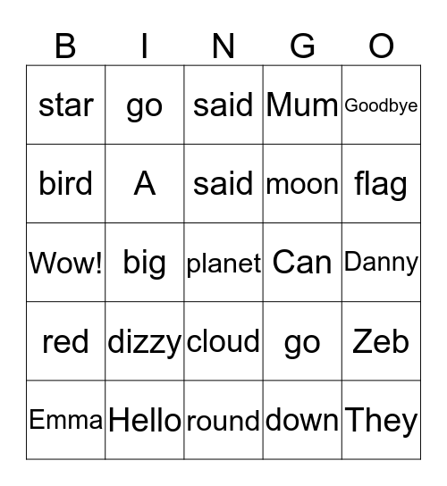 Bingo Card