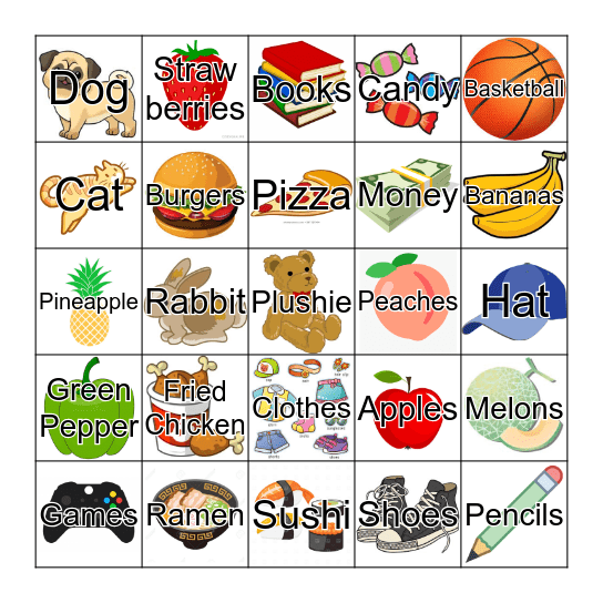 Interview Game! Bingo Card