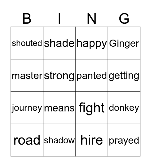 BINGO 3 Bingo Card