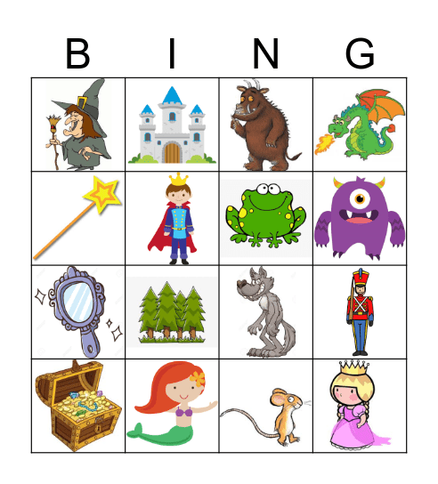 Storytime Bingo Card