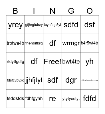 Medical Assistant Key Terms  Bingo Card
