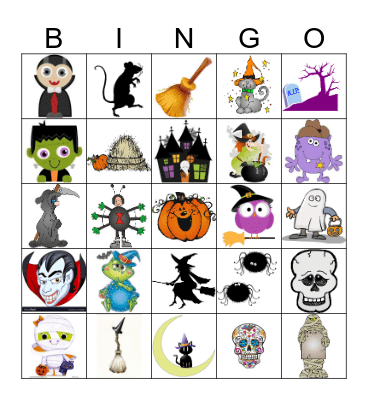 Halloween Bingo Card