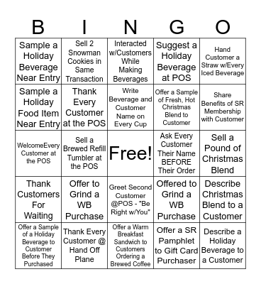 Creating Best Moments Bingo Card