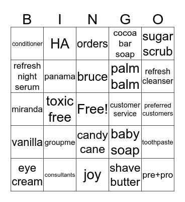 pure haven BINGO Card