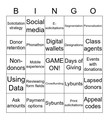 Spring Impact Groups Bingo Card