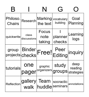 WICOR Bingo Card