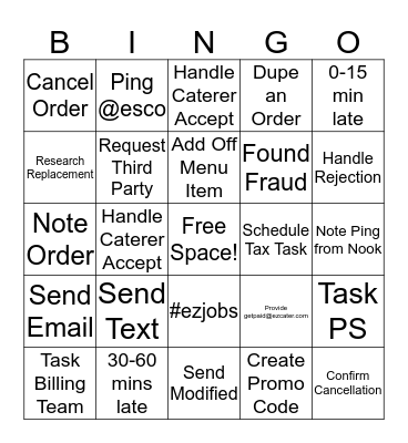 Denver Customer Service Week Bingo! Bingo Card