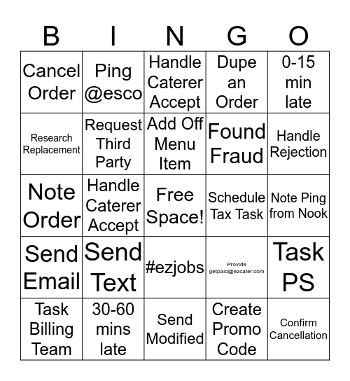 Denver Customer Service Week Bingo! Bingo Card