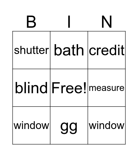 get lead Bingo Card