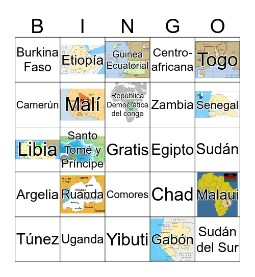Africa's Bingo Card