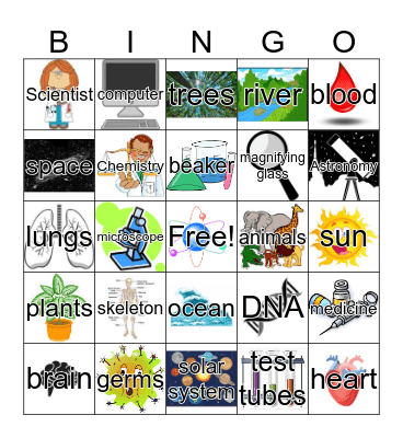 Science Bingo Card