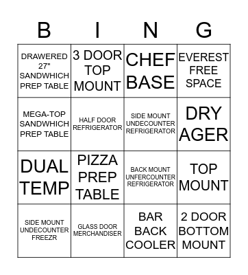 EVEREST BINGO Card