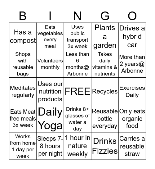 Bingo Card