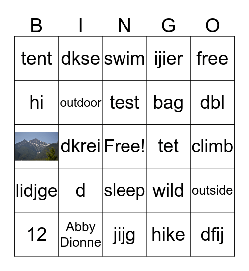 WWW Test Bingo Card
