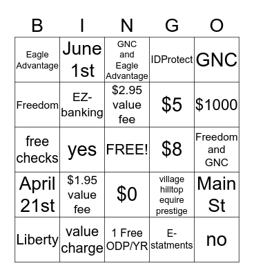 WMSB Bingo Card