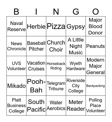 Clancy's 85th birthday  Bingo Card