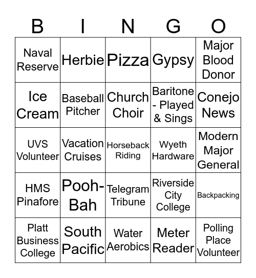 Clancy's 85th birthday  Bingo Card