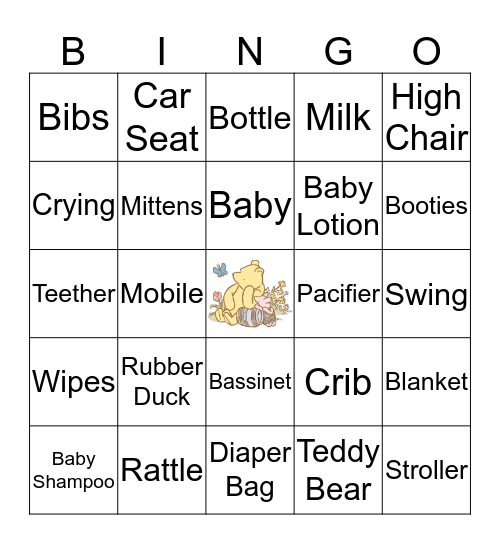 Baby Bingo Card