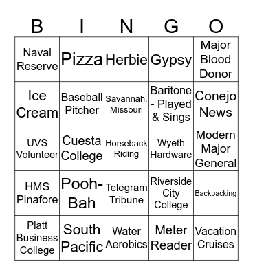 Clancy's 85th birthday  Bingo Card