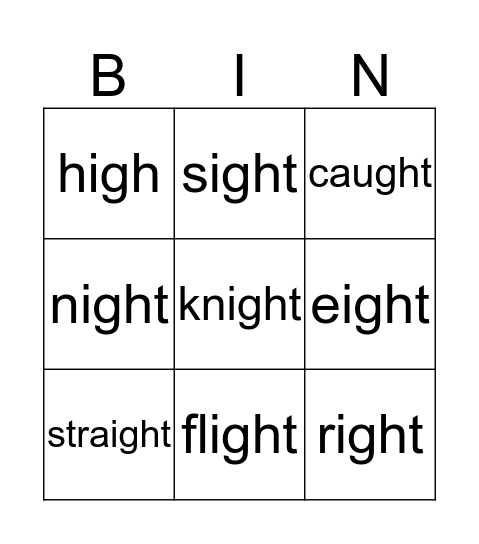 Bingo Card