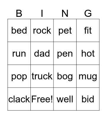 Bingo Card
