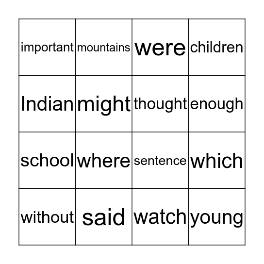 HFW Bingo!!!!!! Bingo Card