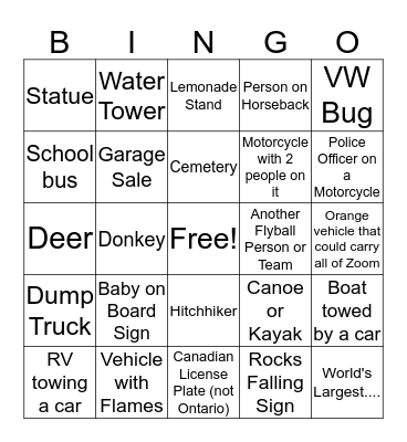 CanAm 2019 Bingo Eye Spy Bingo Card