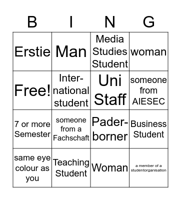 Get to know Bingo Card