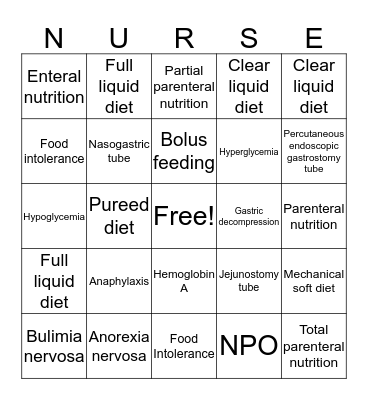 CHAPTER 24 Bingo Card