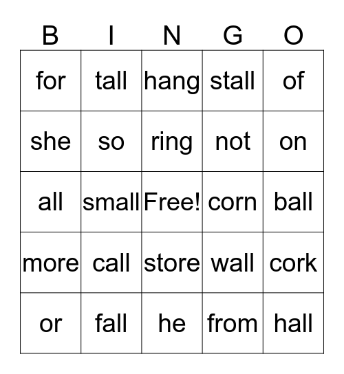 Bingo Card