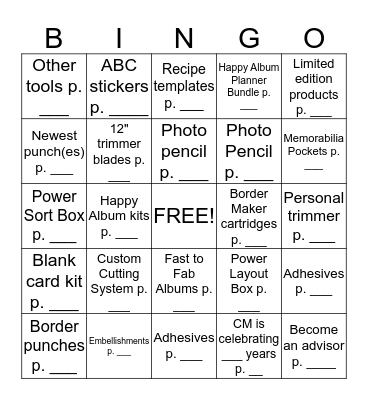 Croptoberfest Catalog Bingo (you  can win a max of 3 bingos) Bingo Card