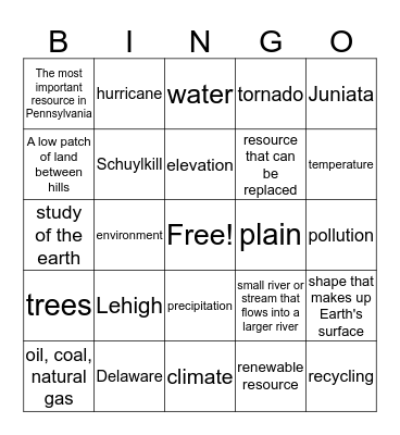 Bingo Card