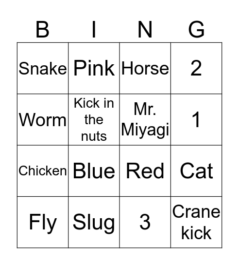 GKI Bingo Card