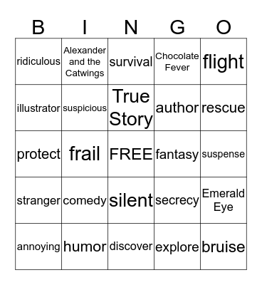 Lost Treasure of the Emerald Eye Bingo Card