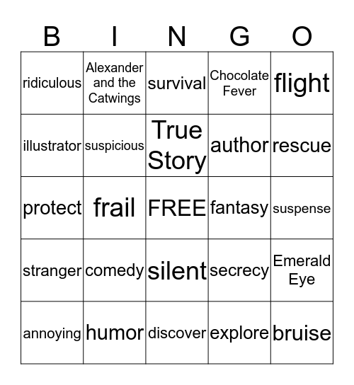 Lost Treasure of the Emerald Eye Bingo Card