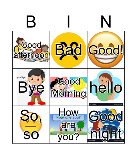 Bingo Spanish  Bingo Card