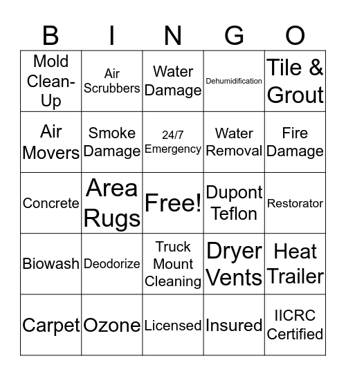 Bailtek Bingo Card