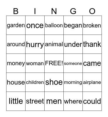 Bingo Card
